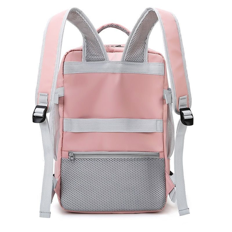 Pink Travel Backpack Water Repellent Anti-Theft Stylish Bags Luggage 28*16*43 CM