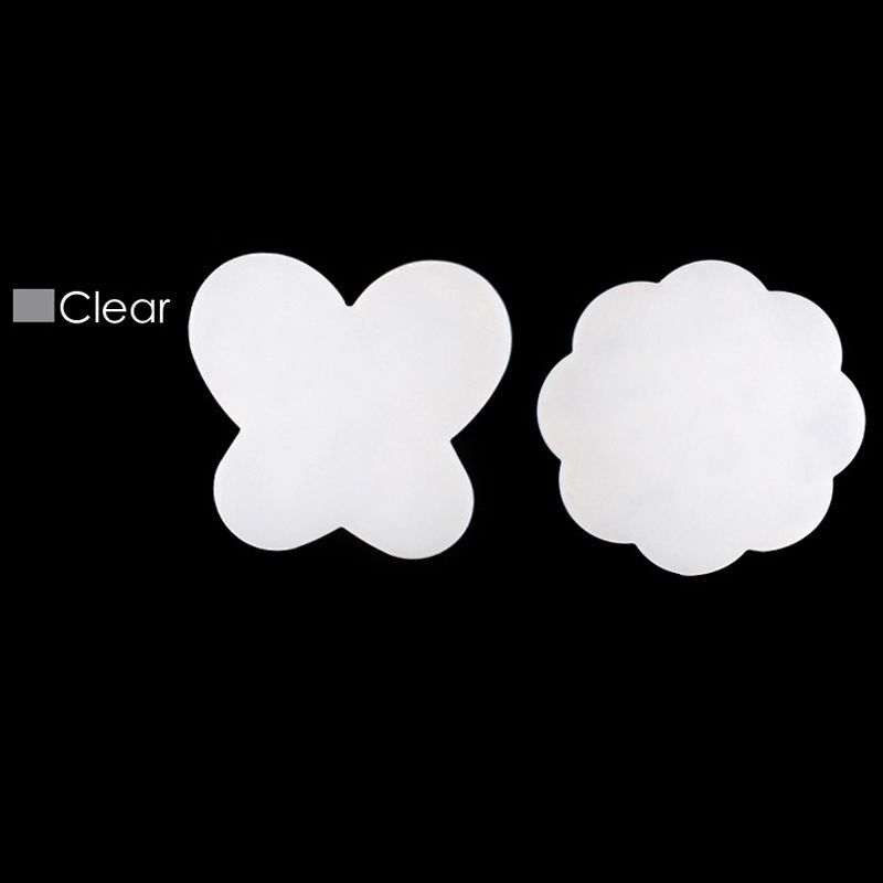 Nail Art Tools 2Pcs Silicone Paint Palette Mats Butterfly Plum Blossom Stamp Pad