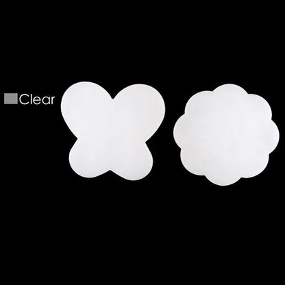 Nail Art Tools 2Pcs Silicone Paint Palette Mats Butterfly Plum Blossom Stamp Pad