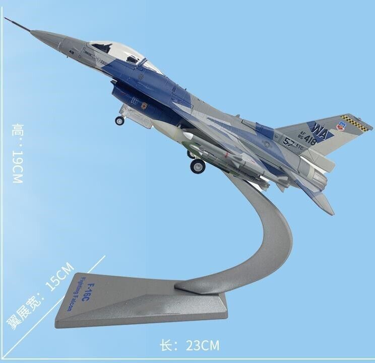 1:72 AF1 USAF Lockheed Martin F-16C Fighting Falcon Plane Diecast Fighter Model