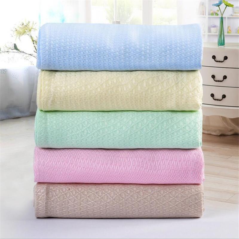 Original Bamboo Soft Summer Bedding Textured Blanket Twin Full Size Queen King