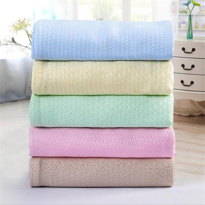 Original Bamboo Soft Summer Bedding Textured Blanket Twin Full Size Queen King