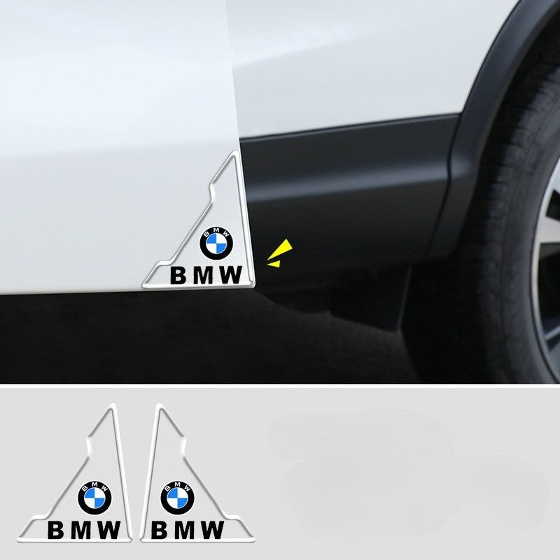 2-piece car door corner anti-collision strip transparent protective tape