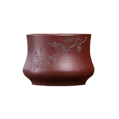 4pcs/lot True Yixing Zisha Tea Cup Purple Grit Health Care Master Cup Carved New