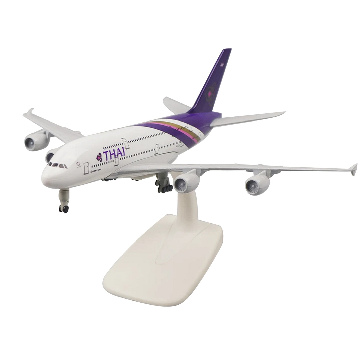1/400 20cm Aircraft Thai Airways A380 Alloy Plane Model Static Display Craft