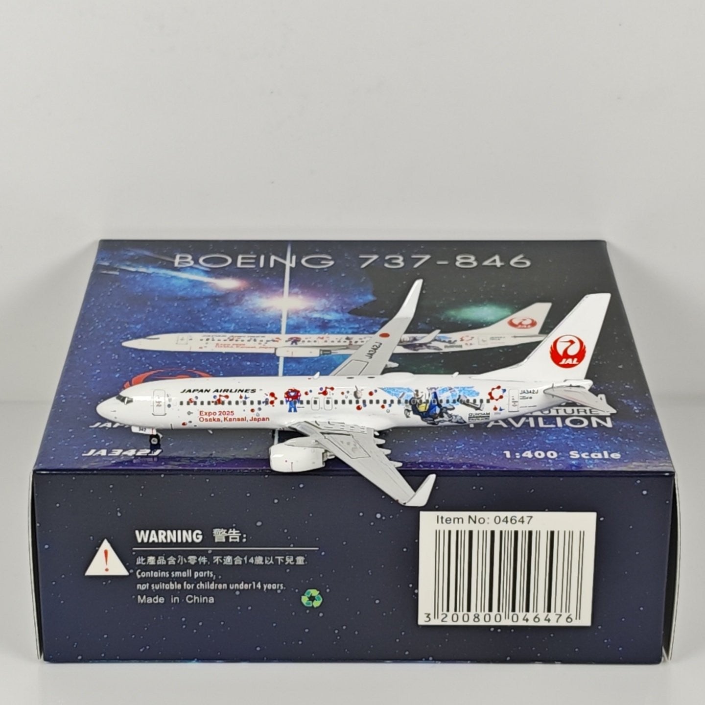 1:400 Phoenix Japan Airlines B737-800 JA342J Airplane Diecast Aircraft Model