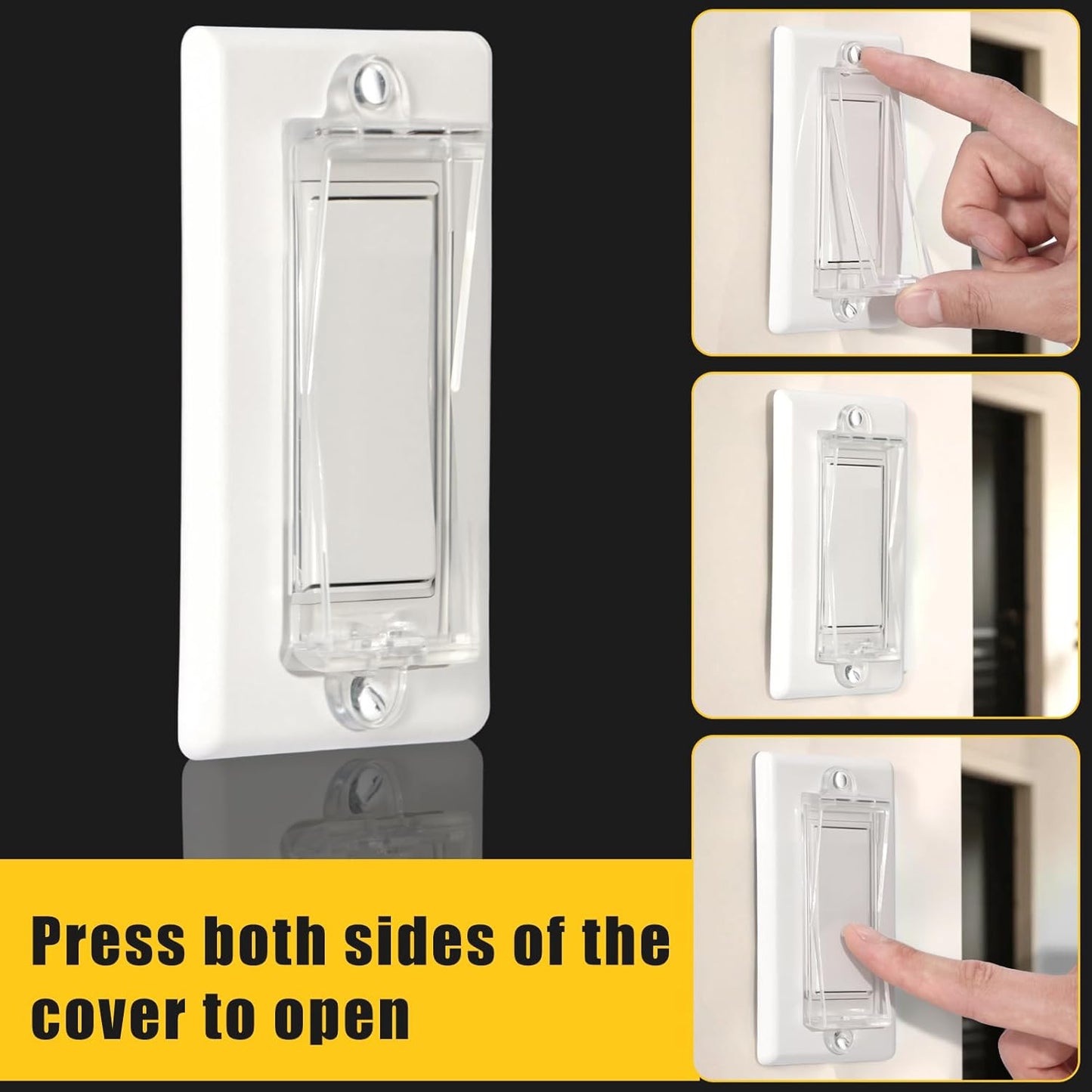 1 Light Switch Guard Cover, Baby Proof Wall Switch Cover Guard for Rocker Light