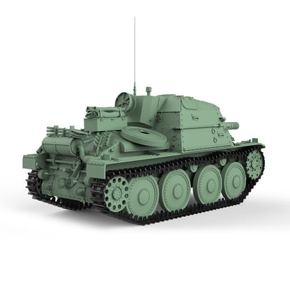 SSMODEL SS100735 1/100 15mm WarGaming Military Model Sweden SAV m/43 1946 105mm