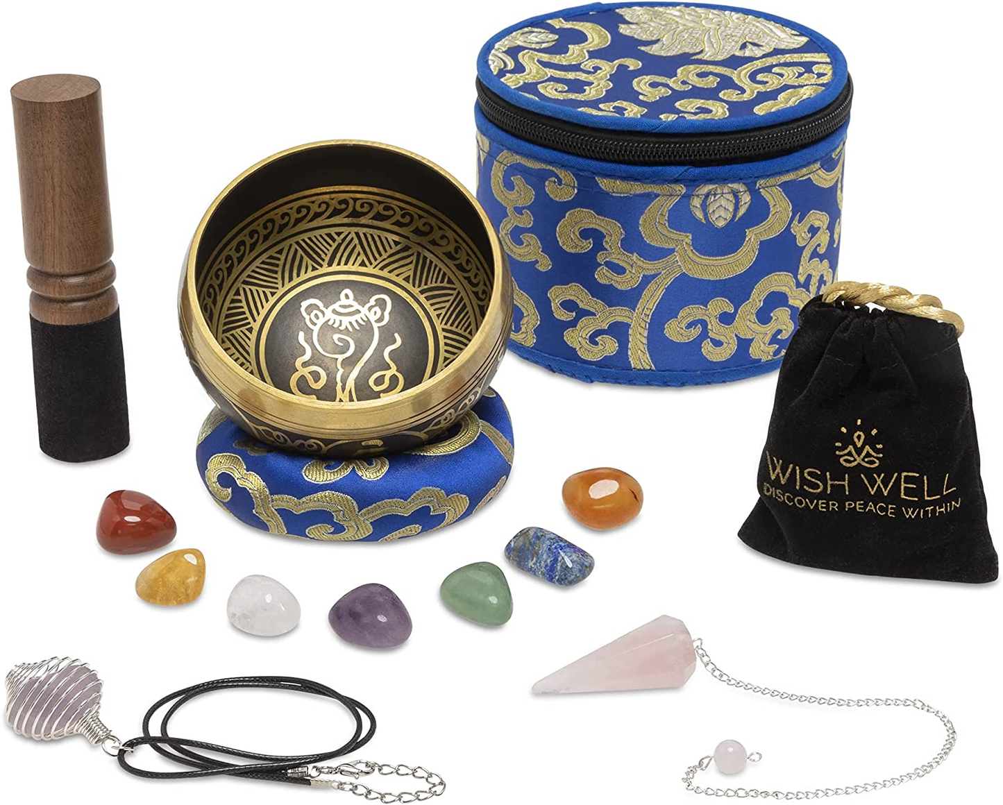 Tibetan Singing Bowl Set for Meditation Yoga Spiritual Healing Mindfulness