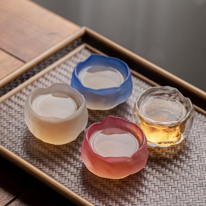 1pc Glass Master Cup Frosted Glass Shangshen Single Cup Small Tea Cup