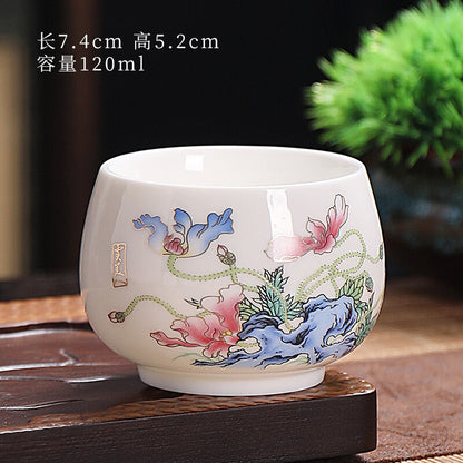 4pcs/lot 120ml Tea Cup Zen Style Chinese Mater Cups Full Handmade Puer Tea Cups