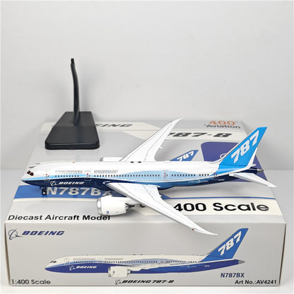 1:400 Aviation BOEING B787-8 Passenger Airplane Diecast Plane Model