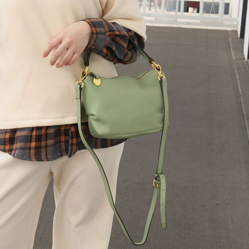 Soft Genuine Leather Handbags Bag Shoulder Bag Cowhide Crossbody Purse 27*9*18CM