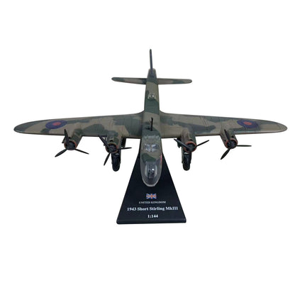 1/144 Scale Diecast Alloy WWII Short Sterling MK.lll Bomber Aircraft Model