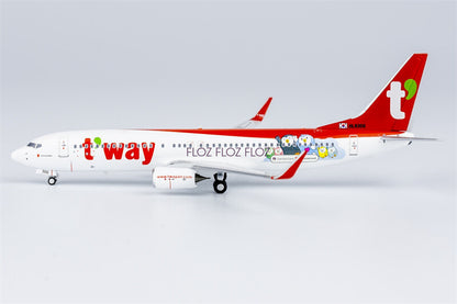 NG Models t'way Air for Boeing B737-800 HL8306 1:400 Aircraft Pre-built Model