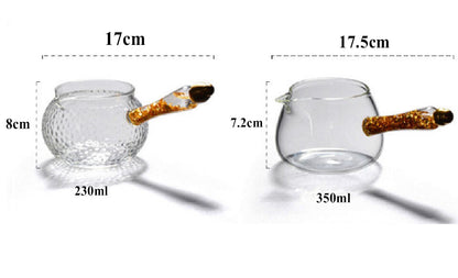 Borosilicate Glass Side Handle Cup Kung Fu Tea Set Tea Divider Tea Set Home Gift