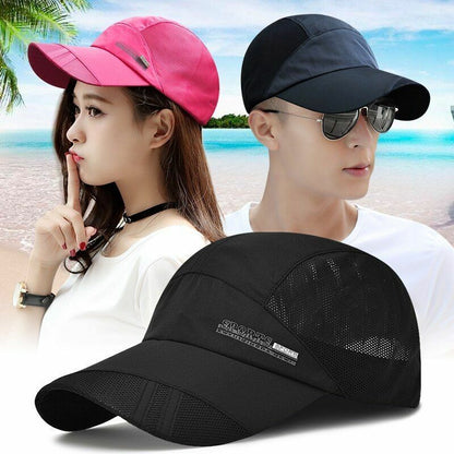 Summer Outdoor Sport Cap Quick Dry Breathable Hiking Fishing Running Sun Hat