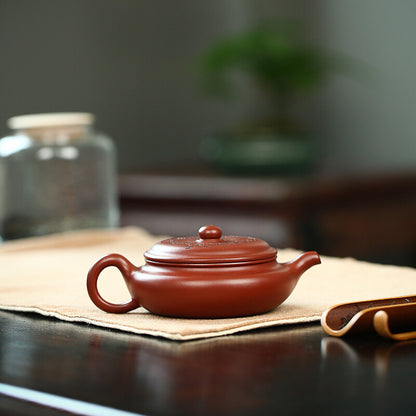 5.8"China Yixing Zisha Pottery Clovershrub Clay 200ML 7 Hole Plum Blossom Teapot