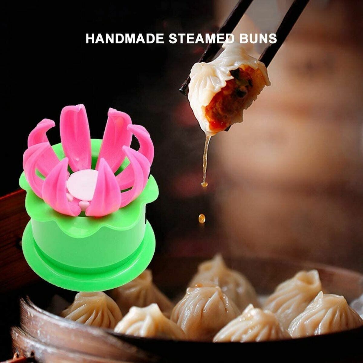 Molde de Pan Bollo Bola de Masa Hervida Herramientas de Cocina China Baozi Moño