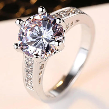 Anillos Sortijas Argollas de Compromiso Matrimonio Para Mujer Joyería 2024 Moda