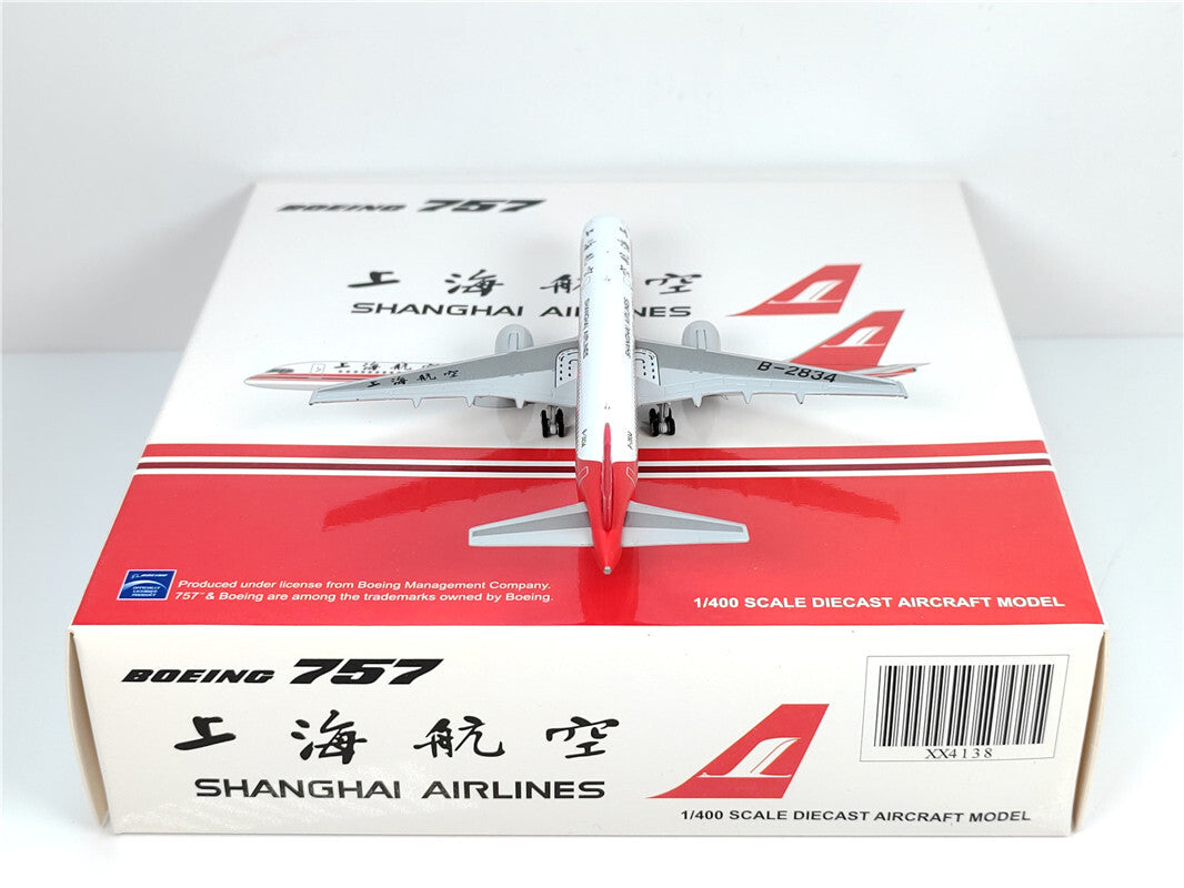1:400 JC Wings SHANGHAI AIRLINES BOEING B757-200 Airplane Diecast Aircraft Model