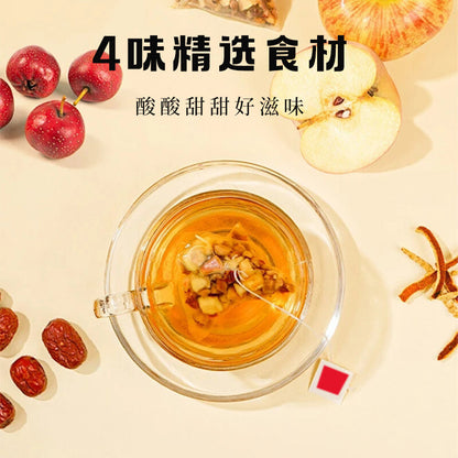 Apple Hawthorn Tea with Red Dates, Tangerine Peel, Fruit Tea Bag, 40g