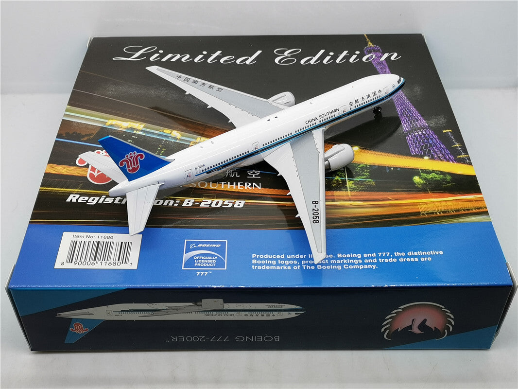 1:400 Phoenix CHINA SOUTHERN BOEING B777-200ER Airplane Diecast Aircraft Model