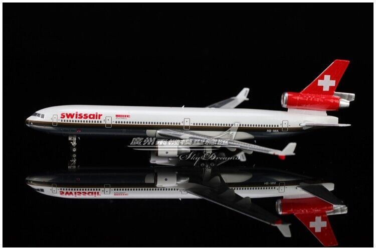 1:400 Phoenix Swissair McDonnell Douglas MD-11 Passenger Airplane Diecast Model