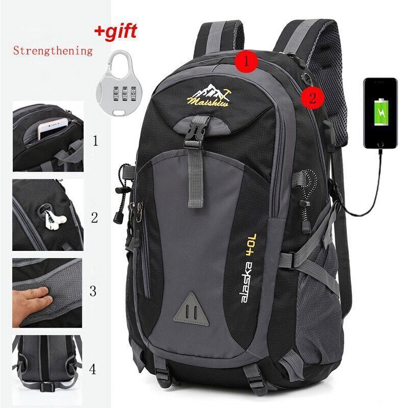 Mountaineering Backpack Men Riding Sport Bags Outdoor Backpacks Hiking Bag Men