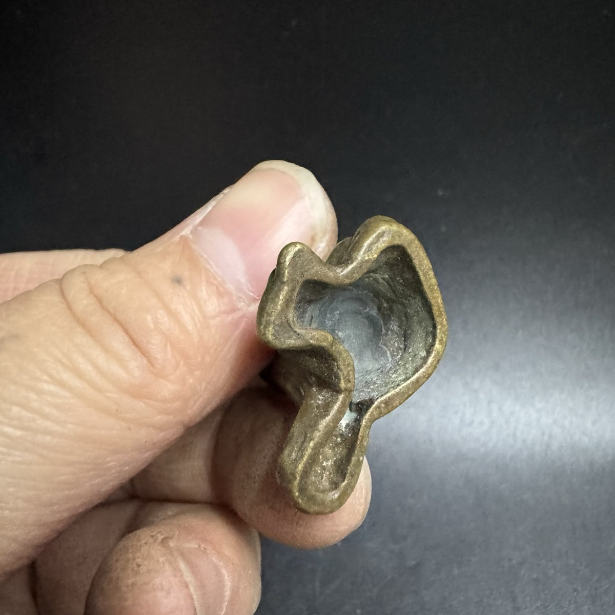 Brass Monk Figurine Mini Statue Buddhist Handheld Decor Antique Style