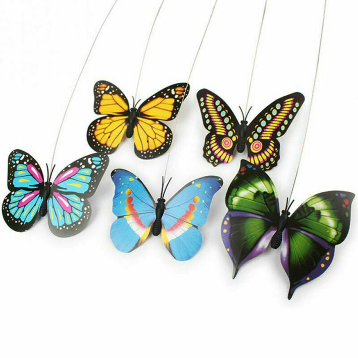 Fun Pet Electric Rotating Butterfly Toy For Cat Teaser Training Interactive Toys