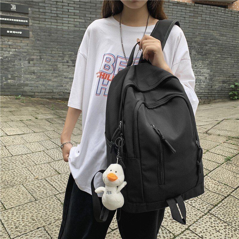 Fashion Backpack Summer Nylon School Bag Trendy Big Waterproof School 44*16*33CM