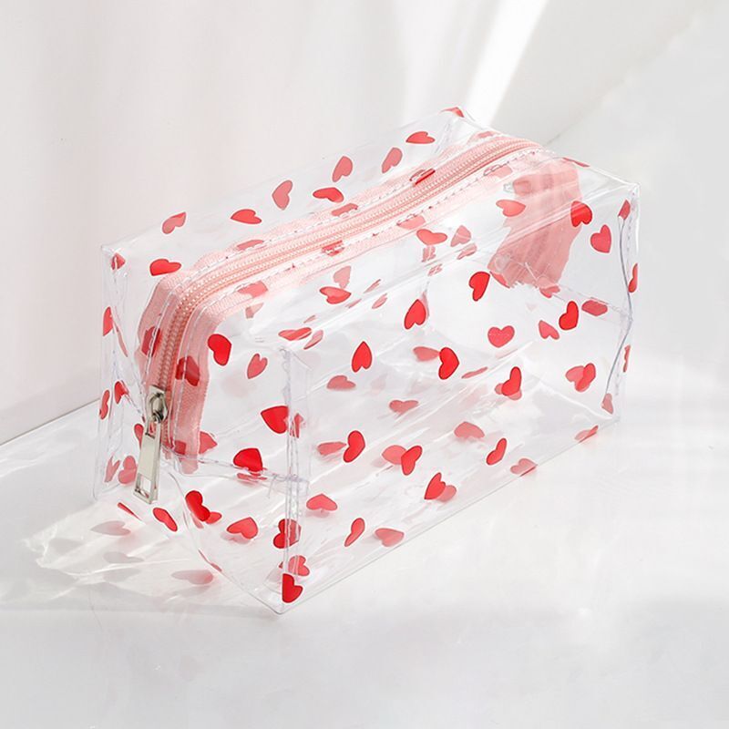 Clear Cosmetic Bag PVC Transparent Makeup Bag Waterproof Case Zipper Travel Bags