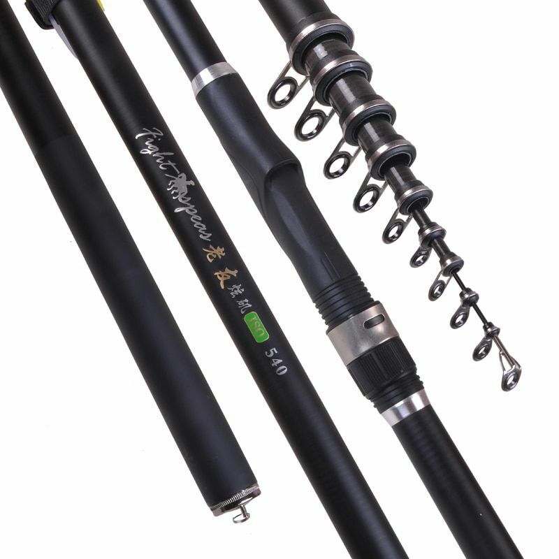 Portable Rock 2.4m 3.6m 4.5m 5.4m 6.3m 7.2m Carp Rod Telescopic Fishing Spinning