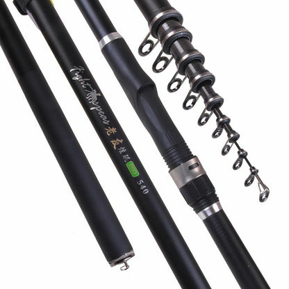 Portable Rock 2.4m 3.6m 4.5m 5.4m 6.3m 7.2m Carp Rod Telescopic Fishing Spinning