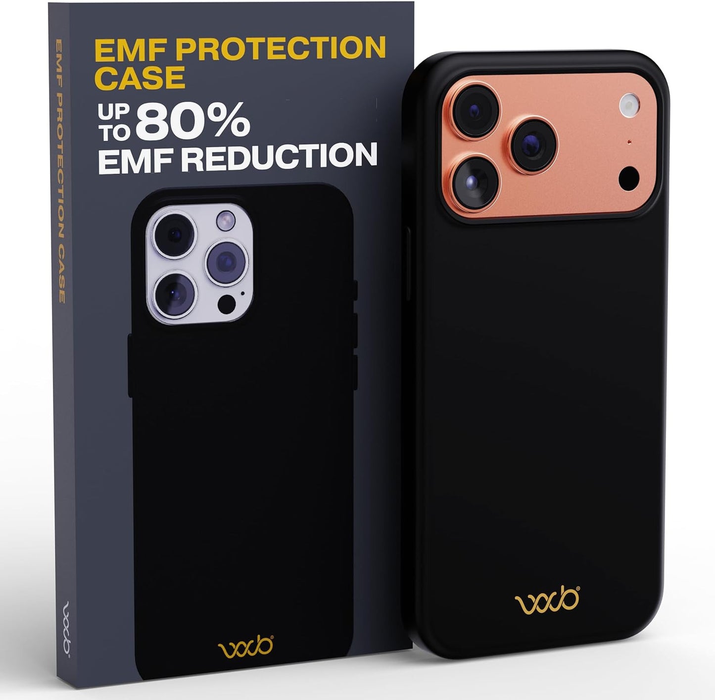 EMF Protection Silicone Case Compatible with Iphone 17 Pro Max, Radiation Blocke
