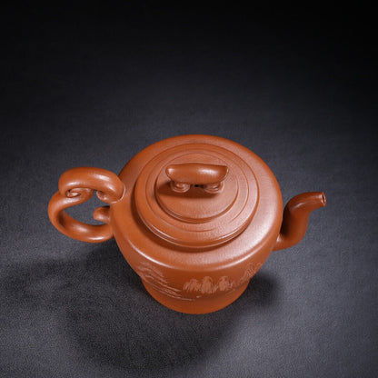 Chinese Yixing Zisha Clay Handmade Exquisite Teapot （上新桥 底款：顾景舟）