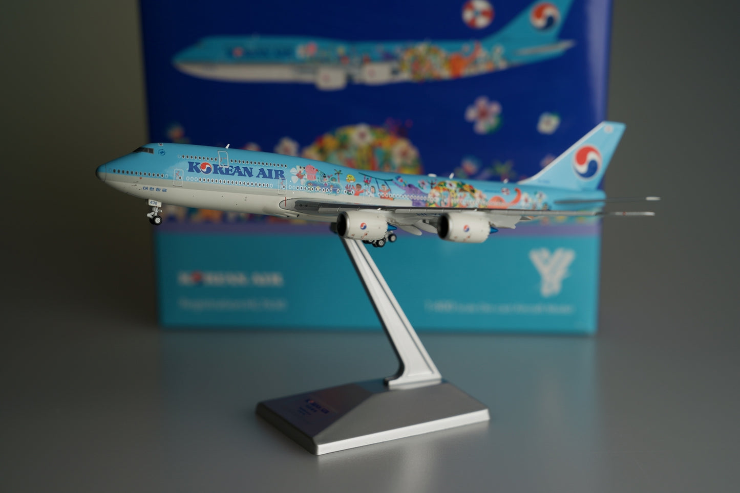 1:400 YY Wings KOREAN AIR BOEING 747-8 Aircraft Diecast Plane Airplane Model