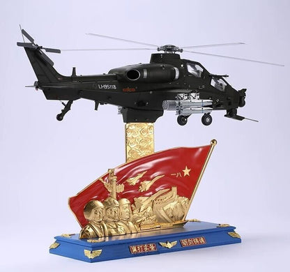 1:24 71CM China Z-10 Helicopter Fighter Aircraft Diecast Military Airplane Model