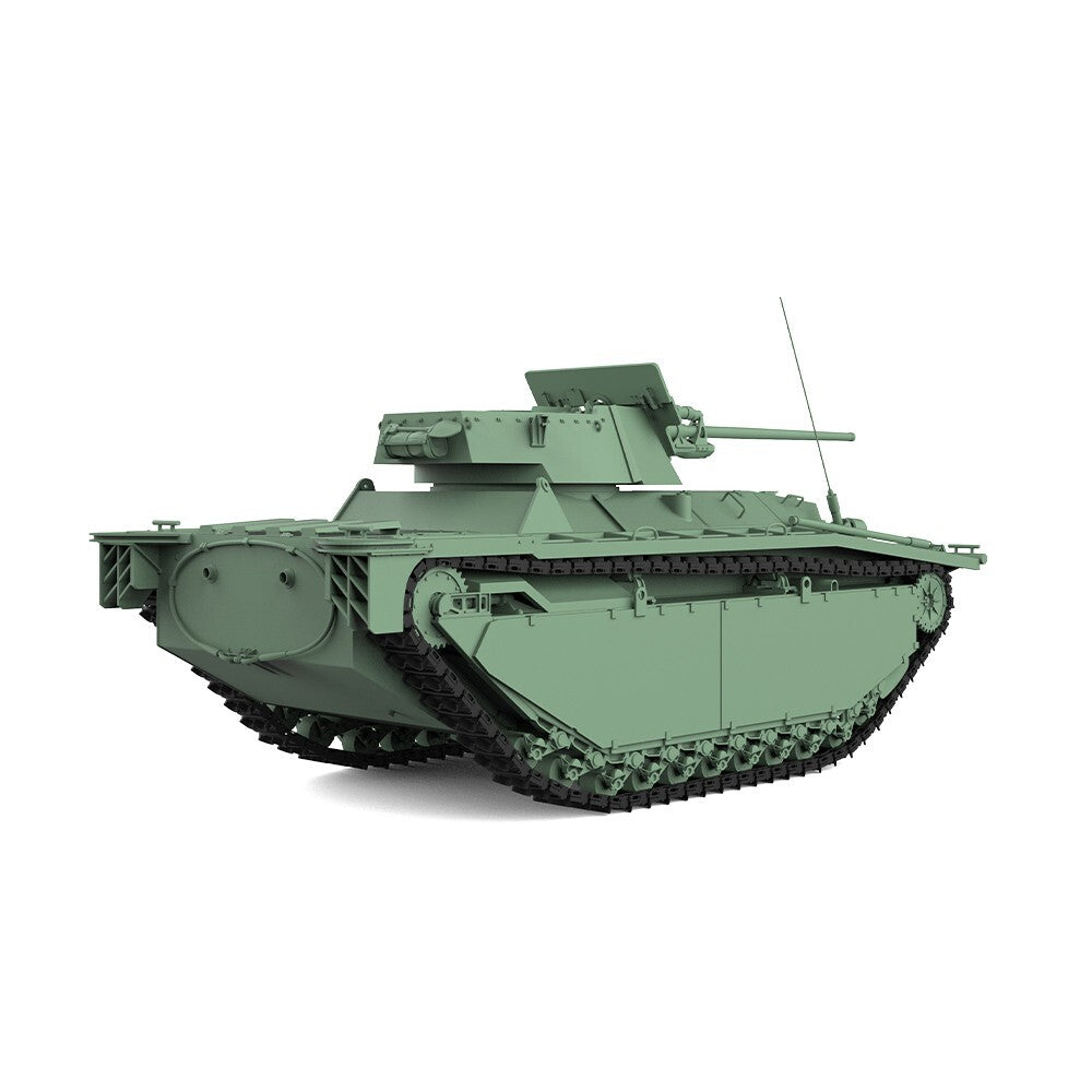 SSMODEL SS87549 1/87 25mm Military Model Kit US LVT(A)-4/ZiS-2 Tank Destroyer