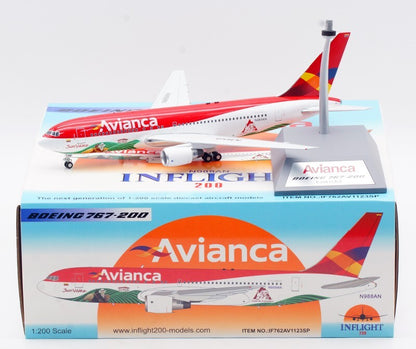 1:200 InFlight Avianca BOEING 767-200 Passenger Airplane Diecast Aircraft Model