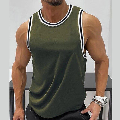 Men's Sleeveless Muscle Tank Top Shirt Arm Top Tank Top Fitness Bib Shirt GYM