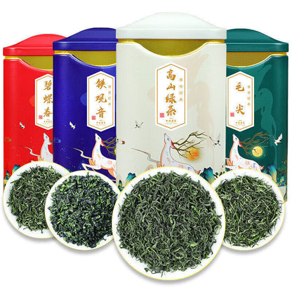 碧螺春铁观音高山绿茶毛尖茶组合装500g Biluochun Tieguanyin Alpine Green Tea Maojian Combination