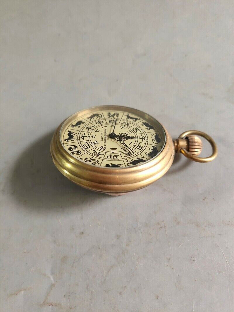 Exquisite Old Chinese copper handmade Zodiac Mechanical watch Pocket watch