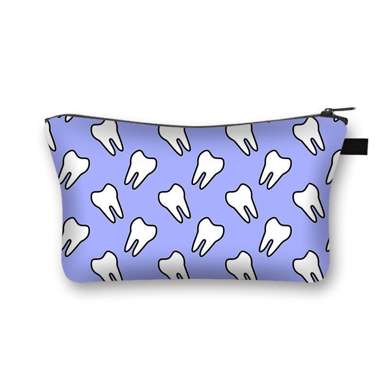 Cartoon Print Cosmetic Case Makeup Bag Organizer Travel Storage Purse 15*13*21CM