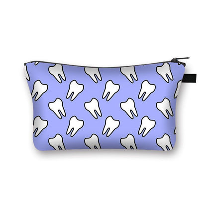 Cartoon Print Cosmetic Case Makeup Bag Organizer Travel Storage Purse 15*13*21CM