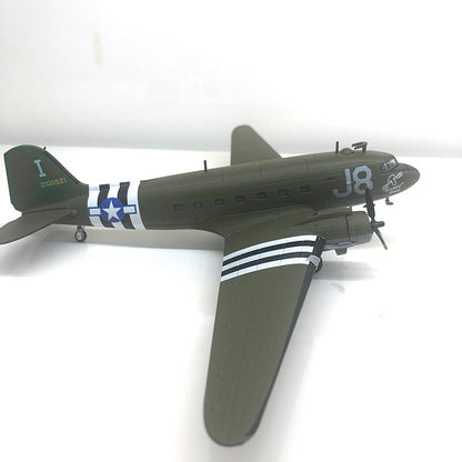 WWII USA C-47 J8 1/100 diecast plane model aircraft
