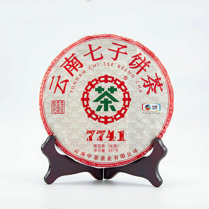 Classic 7741 Raw Pu-erh Sheng Cha 357g Cake Zhongcha Pu'er Puer Tea