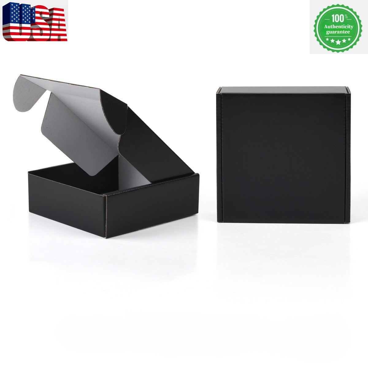 10 pieces corrugated 6"x6"x2", 6"x4"x2" black transport packaging aircraft box