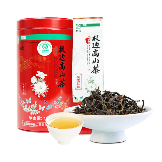 Tengchong Yunnan Black Tea Jibian High Mountain Tea 100g Tin 2200m Health Tea